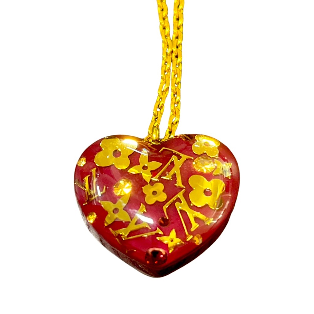 Louis Vuitton Vintage Heart Necklace